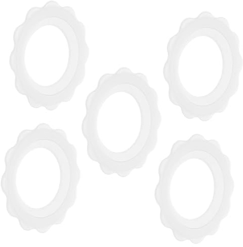 Copricapezzoli di Silicone Bianco 5 Pezzi Antiscivolo