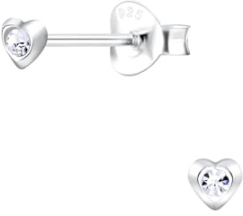 Herz Ohrringe 925 Silber