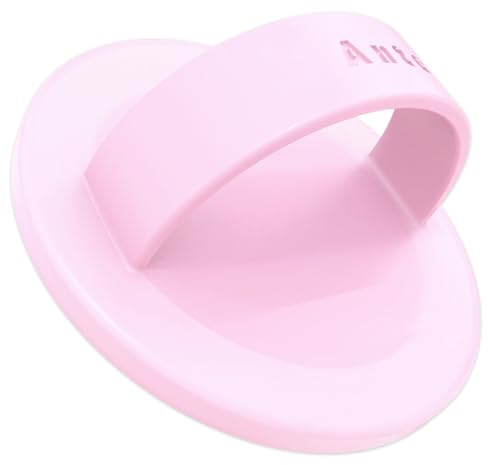 Anteel Magnetic Cellphone Grip Holder, Liquid Silicone Comfy and Portable, Removable Finger Loop Ring Holder for iPhone, Magnetic Loop for Magsafe Phone Case, Patented (Light Pink)