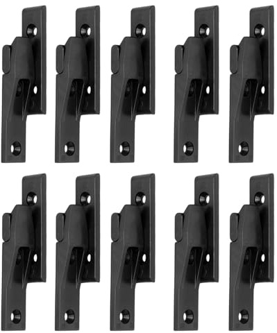 10 Stück Küchenschrank-Verschlüsse, Möbel, Schrank, Regal-Befestigung, Pressbefestigung, Clip, Haken auf Sockelbefestigungen