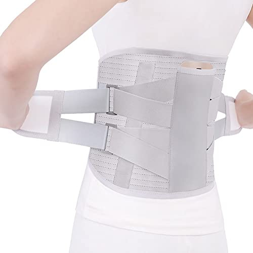 FXJJHDA Selbsterwärmende Rückenbandage mit 3 abnehmbaren Lendenpolstern