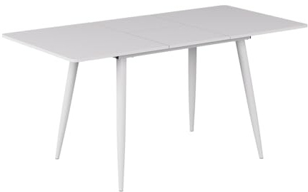 Vicco Esstisch Beaver, Weiß, 120-160 x 80 cm | ausziehbar, für flexible Nutzung als Ess- oder Arbeitstisch