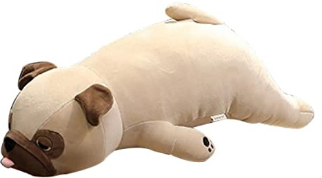 Syglawnd Daunen Baumwolle Mops Happi Hund Stofftier Puppe Kissen Niedliche ausgestopfte Shar Pei Tiere Kinder 55 cm für den täglichen Gebrauch zu Hause