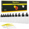 Oputec 10 x 30 ml Liquid-Flaschen mit Tröpfler: Lebensmittelechte, weiche PE Kunststoff-Flaschen selber befüllen, Dropper Bottles, Plastik-Flaschen, Tropfflaschen + 10 Beschriftungs-Etiketten