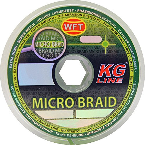 WFT Micro Braid KG Chartreuse 150m - Geflochtene Angelschnur, Durchmesser/Tragkraft:0.08mm / 4.5kg