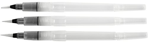 Pinceles de agua, tamaño S + M + L, 10 ml, 3 unidades
