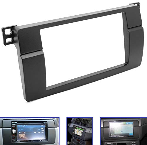 Adapter Universe Auto Radio Blende Einbau Rahmen doppel 2 DIN passend für BMW 3er (E46) KFZ PKW
