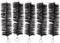 Fenteer 5 Stücke Filterbürsten Teich Bürsten, Brush Filterbürste für Teiche,Teichfilter Gartenteichfilter Bürsten, 30cm