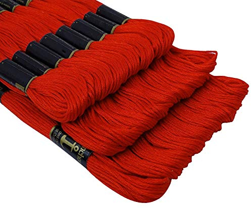 Anchor – Rot (0335) – Desi Hawker – Set aus Baumwolle, 6-lagig, Garnknäuel, Kreuzstich, Stickerei, Strickgarn