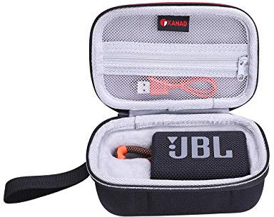 XANAD Hard EVA Case for JBL GO 3 Wireless Bluetooth Portable Speaker (Grey Lining)