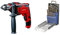 Einhell Schlagbohrmaschine TC-ID 1000 E (1010 W, Bohrleistung Ø Holz 32 mm, Beton 16 mm, Metall 13 mm, Metall-Tiefenanschlag, robustes Zahnkranzbohrfutter, inkl. 19-tlg. Metallbohrer-Satz)