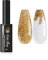 VidaRosa Gel Nail Liner Polish Pen UV LED Painting Gel Polish Set for 3D Nail Art DIY Nail Design Pull Line Pen Nail Drawing, Nail Painting Polish for Manicure Salon, 10ML, Glitter Gold
