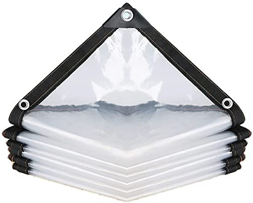 WLVG Bâche Tout Usage Transparente Etanche avec Oeillets Plan de Protection pour terrasse Plantes Salon de Jardin Espace extérieur Housse de bâche Camping Pluie (Taille : 2x1m)