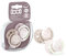 LOVI Dynamischer Schnuller, 0-2 Montate, Silikon, BPA-frei, Baby Shower Girl Kollektion, 2 Stück, Rosa