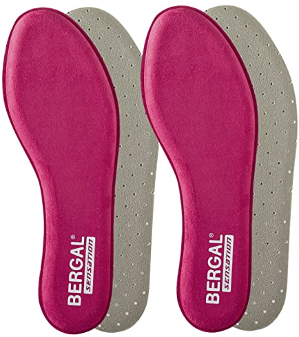 BERGAL MEMORY OUTDOOR 2 Paar Foam Einlegesohlen, Weiche Komfortsohle, strapazierfähige Materialien, Langlebigkeit trotz Extrembelastungen, für Wander- & Sportschuhe, in Europa gefertigt, Gr. 39