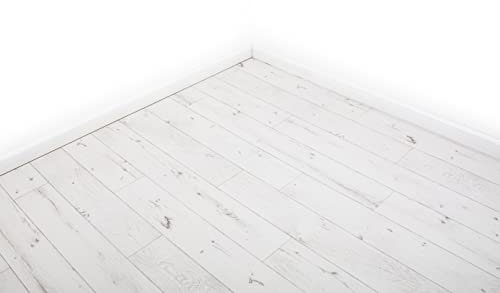 Aged White Oak Vinyl Lino Roll Flooring 2m & 4m Width Bathroom Kitchen Flooring (3metres x 2metres (9ft 10 x 6ft 6))