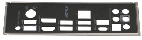 MSI MPG B550 Gaming Plus originale Schermatura I/O nero