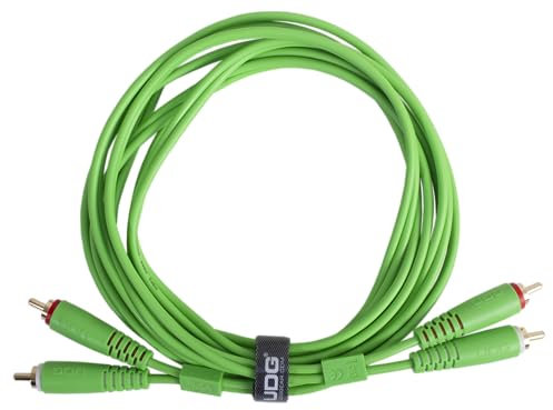 UDG Câble Audio Câble RCA - RCA Vert Droit 1,5m