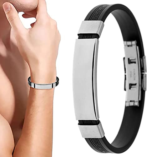 Pratvider Lymph-Armband für Männer, Personalisierte Magnetarmbänder Unisex, Leichte Armbänder für Jugendliche und Erwachsene, Outdoor, Camping, Angeln, Reisen