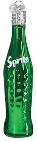 Old World Christmas Sprite Flasche Glas geblasen Ornament für Weihnachtsbaum