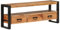 Tidyard TV Schrank mit 3 Schubladen und 1 offenes Fach Lowboard Fernsehschrank Fernsehtisch HiFi-Schrank TV Möbel Tisch Board 120x30x45 cm Massivholz Akazie