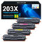 KUPYLM 203X Tonerkartusche Druckerpatronen für HP 203X 203A CF540X für Color Laserjet Pro MFP M281fdw M281fdn M280nw M254dw M254nw CF540X CF541X CF542X CF543X (Schwarz, Cyan, Magenta, Gelb, 4 Stück)