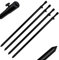 4 Stück Rutenhalter Bankstick Alu 80-140cm 19/16mm schwarz