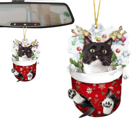 Lambo Ornamenti per gatti per albero di Natale | Ornamenti per gatti di Natale e Unici, per albero, Ornamenti colorati per interni per la decorazione 'albero di Natale per le vacanze