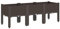 vidaXL Pflanzkasten, Blumenkübel mit Beinen Rattan-Optik, Pflanzkübel für Garten Terrasse, Blumenkasten Hochbeet Gemüsebeet, Braun 120x40x42cm PP