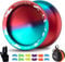 YOSTAR JoJo Profi V10 Plus, Neo Spin Yoyo Trick für Kinder, JoJo mit Leerlauf und Kugellager, Jo-Jo für Responsive und Unresponsive, Metall Yo-Yo für Anfänger, mit 12 Saiten, Zubehörse