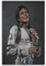 RIOEPURRT Poster, Motiv: Sänger, Michael Jackson, dekoratives Gemälde, Leinwand, Wandposter und Kunstdruck, modernes Familienschlafzimmer, Dekoration, Poster, 20 x 30 cm