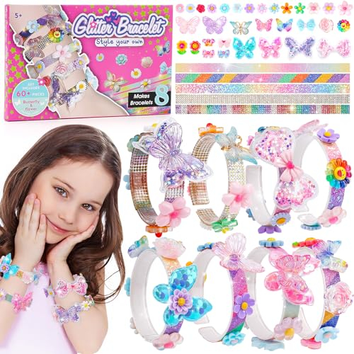 Geschenk Mädchen 5 6 7 8 9 Jahre: Bastelset Kinder ab 6-10 Jahre Armbänder Selber Machen Kinder Spielzeug ab 5-8 Jahre Basteln Mädchen Geschenke 6-7-8-9-10 Jahre Armband Set für Mädchen Geschenkideen