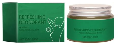 Deocreme lemongrass & mint, Deo Creme gegen Schweißgeruch, Effektiver Schutz gegen Schweißgeruch Für Damen und Herren I Für alle Hauttypen, unisex Duft Deocreme Cremedeo