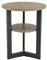 MIAUWUUFHOME Massivholz Beistelltisch Rund, Kleiner Tisch, Couchtisch klein, Wohnzimmertisch, Stauraum für Wohnzimmer Schlafzimmer, Nachttisch Modern, Coach-Tisch BZ1338