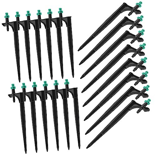 BESPORTBLE 20stücke Teiliges Bewässerungsdüsenset Mit Erdspieß Verstellbare Wasser-sprühdüse Langlebiger Gartensprinkler Für Blumen Pflanzen Rasen Und Gewächshaus-mikrobewässerung