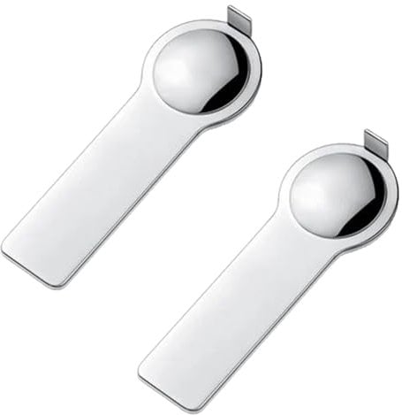 2PCS Italian Charm Bracelet Tool - Stainless Steel Link Opener - Double-Sided Bracelet Opening Tool - Nomination Charm Adding Removing Helper - Jewelry Accessory Tool (Silver)