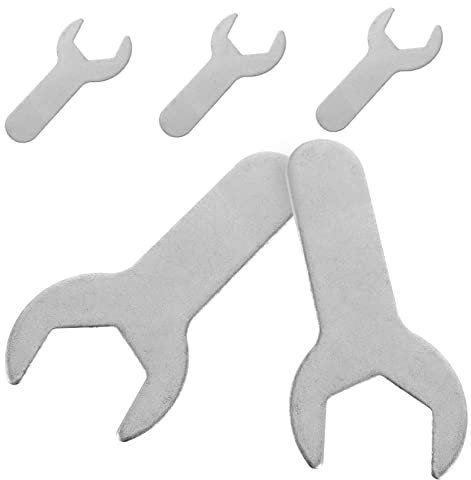 NUOBESTY 5pcs Stainless Steel Gas Bottle Spanner Set Multi-Function Wrench for Pressure Regulating Valves Lightweight Manual Tool for Home and Outdoor Use