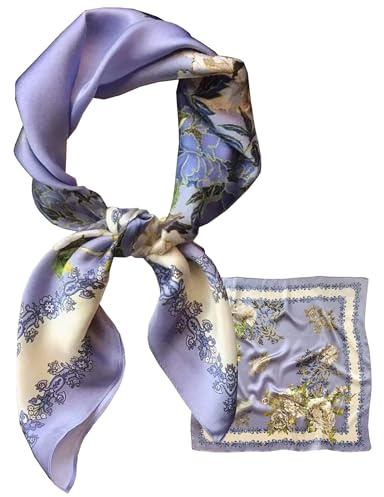 LEBOOBELL Damen 70 * 70cm Schal Quadratisch Bandana Tuch Seiden Schals Kopftuch Haarschmuck