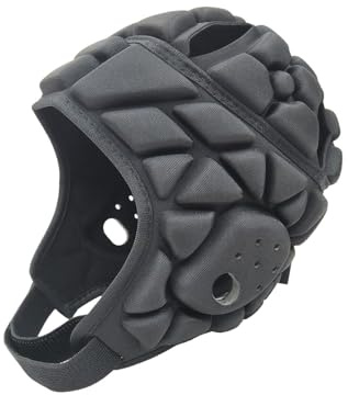 F Fityle Casco da Rugby, Copricapo da mischia, Copricapo Multifunzionale Regolabile per Sport di, Pattinaggio a rotelle, Adulti e Giovani, M