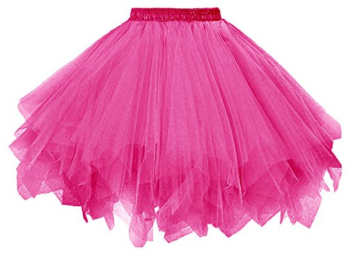 Dressever Damen 50er Rockabilly Petticoat Retro Tüllrock | Ballet Cosplay Prom Abendkleider Anlass;Tanz Tüllrock;Halloween Tüll-Rock;Karnevalskostüm