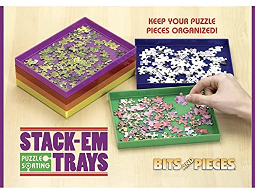 Bits and Pieces Puzzle-Stapel-Em Sortierkästen Puzzle Stück Sorter Puzzle Geschenk