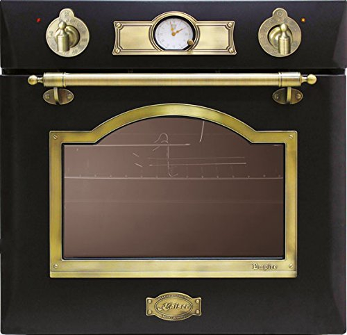 Kaiser Empire EG 6345 Em 60cm 67L Built-in Black Matt Gas Oven with Self-Cleaning, Infrared Rotisserie, Gas Control Knobs