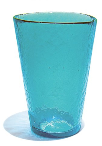 YALOS Murano Collection Happy Drink Bicchieri Bibita Happy Fruit Bicchieri Long Drink ø mm. 92 x mm. 134 Acquamarina Vetro di Murano Made in Italy