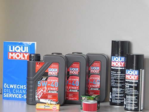 MotorFunSports Wartungs Set passend für Honda FMX 650 Öl Ölfilter Zündkerze Kette Service Inspektion