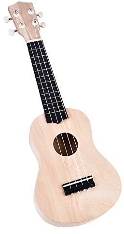 Set Fai da Te Ukulele 21 pollici – Corpo in Legno con Quattro Seil Ukulele Kit Fai da Te Ukulele – Regalo Strumento Musik per Amici di Famiglia
