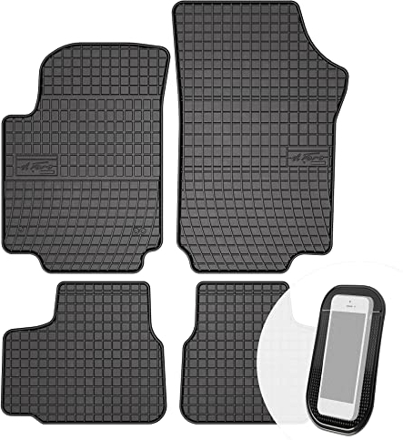 moto-MOLTICO Gummimatten Auto, 4-teiliges Set, Allwetter Gummi Fußmatten, Antirutsch & Wasserfest Autoteppiche - passend für VW Up Seat MII Skoda Citigo ab 2011