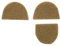 ArmorMason Klettdeck-Set, kompatibel mit MSA Sordin/TEA Hi-Threat/TCI Liberator Headset, Hellbraun