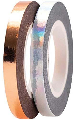 Rico Design Tapes Schmal, Irisierend/Rosegold FSC Mix, 5 mm x 10 m, Bronze, Dekorieren und Basteln