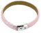 Uhrenarmband Hirsch Durchzugsband Leder Pink Macaria Armreifen