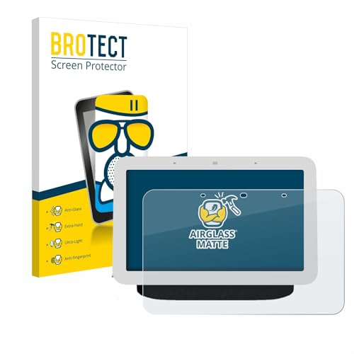 BROTECT Schutzglas für Google Nest Hub 2 | Entspiegelnder Displayschutz Made in Germany Schutzfolie Glas Matt Anti-Reflex Kratzfest 9H Anti-Fingerprint Einfache Montage
